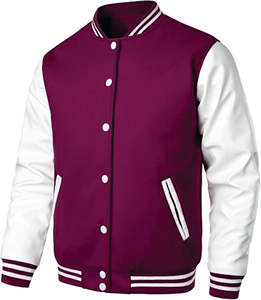 Veste universitaire pour hommes fabriquée avec une coque extérieure durable et des bordures côtelées conçues pour la chaleur et les tenues d'hiver en plein air de tous les jours - Product Image 2