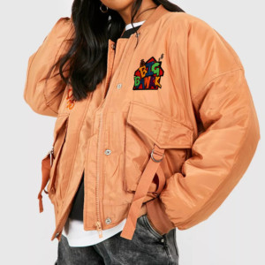 Veste bomber zippée pour femme de haute qualité, respirante, réversible, coupe-vent, écologique, vêtements d'hiver décontractés, produit fini - Product Image 4