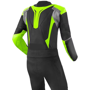 Traje de moto con diseño de logotipo personalizado al por mayor para material de cuero cómodo y ligero traje de motorista de piel auténtica - Product Image 5