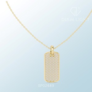IGI Certified Lab Grown Diamond <b>Cluster</b> Pendant White Gold Finish VS+ Clarity F+ Color Colorless Round Brilliant Cut Necklace - Product Image 5