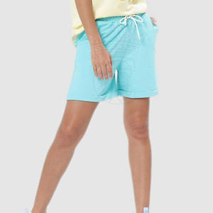 กางเกงขาสั้นผู้หญิงคุณภาพสูงสีพื้นใส่สบายและมีสไตล์มีดีไซน์ที่ระบายอากาศได้ดี - Product Image 4