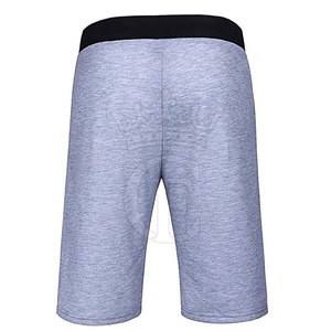 กางเกงขาสั้นลำลองระบายอากาศได้ดีสำหรับผู้ชายสีพื้นแบบเรียบง่าย - Product Image 3