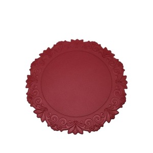 Manteles individuales antigolpes de cuero con estilo del fabricante, accesorio de cocina impermeable con aislamiento térmico para decoración de mesa de Europa - Product Image 1