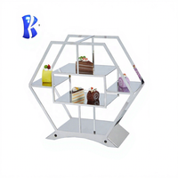 Support à dessert en spirale OKEY, supports à dessert dorés, support à gâteau de mariage, étagères de présentation pour buffet, support à cocktails pour fête de mariage