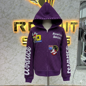 Sweat à capuche zippé pour hommes de Style professionnel qualité supérieure 100% coton fabriqué en usine bouffée imprimé pas cher prix le plus demandé - Product Image 1