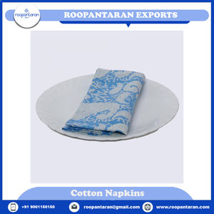 Serviettes de table de mariage de qualité supérieure, faites à la main, imprimées à la main, en pur coton, en vente au prix de gros - Product Image 6