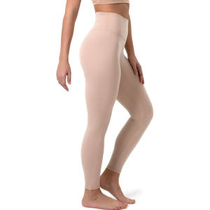 Mallas de Yoga de cintura alta superventas para mujer, mallas de gimnasio sin costuras con logotipo personalizable sólido informal, mallas sublimadas de bajo precio - Product Image 6