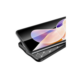 Coque en silicone TPU bleu marine de luxe JoieCreatif Niss pour Xiaomi Poco F4, fine, antichoc, protection arrière - Modèle A58 - Product Image 4
