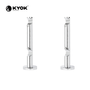 Soportes Metálicos KYOK para Cortinas de Pared, Forma de U, Diseño Moderno, Acabado Plateado, Dorado y Bronce, Estilo Minimalista - Product Image 3