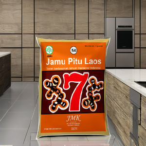 JMK Pitu Laos, Bebida Herbal Natural en Polvo 7g, Mezcla Indonesiana Jamu para el Bienestar Diario - Product Image 3