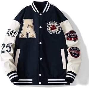 Chaqueta universitaria de estilo Letterman de alta calidad, nuevo diseño, cuerpo de lana de manga larga, ropa ligera para exteriores - Product Image 1