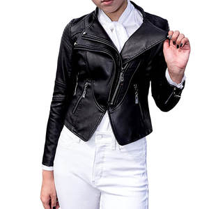 Veste en cuir pour femmes de dernière collection à prix de gros à vendre veste en cuir pour femmes en grande quantité, meilleure tendance - Product Image 3