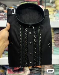 Pyjama Kurta droit indien de superbe qualité pour hommes Vêtements ethniques Pyjama Kurta à la mode Ensemble kurta pour hommes indiens - Product Image 6