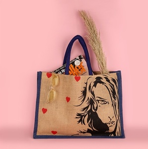 Bolsa de lona de algodón para la playa, bolsa de mano de algodón Extra grande, tamaño estándar, cuerda blanca orgánica manejada, lisa, ecológica - Product Image 6