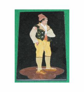 Meilleure incrustation de fabrication Incrustation de marbre noir naturel Panneau mural de conception polie fait à la main de tous types d'utilisations polyvalentes - Product Image 1