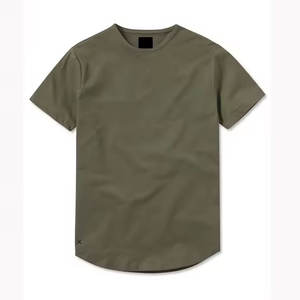 Venta caliente Camiseta de algodón puro Logotipo propio personalizado Transpirable Verano O-cuello Camisetas ajustadas Venta al por mayor Camisetas de gran tamaño para hombres - Product Image 2