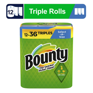 Bounty Paper Towels Select-A-Size, 12 Triple Rolls - Product Image 2