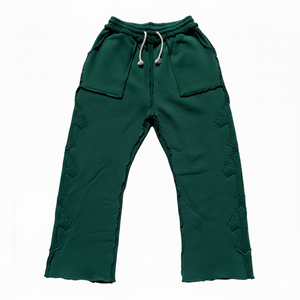 ชุดแทรคสูทสตรีทแวร์แบบย้อมสีเอซิดสั่งทำพิเศษ พร้อมงานปักลายขาดๆ แบบแอพพลิเค่ เสื้อฮู้ดดี้ทรงหลวม กางเกงขายาวทรงตรงเนื้อผ้าหนา 100% - Product Image 6