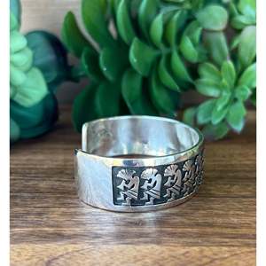 Calvin Peterson Sterling <b>Silver</b> Fashion <b>Cuff</b> <b>Bracelet</b> - Product Image 3