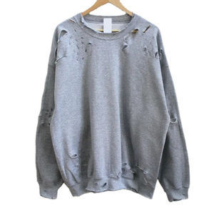 2025 Venta caliente hombres sudadera desgastada transpirable moda diseño personalizado desgastado sudaderas personalizadas 100% algodón - Product Image 1