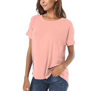 Logotipo personalizado de marca de moda logotipo personalizado gráfico de alta calidad ropa deportiva Lisa mujer verano holgado para niñas camiseta para hombres - Product Image 4