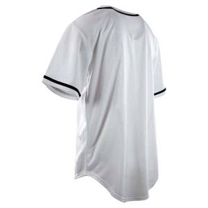 Servicio OEM Ropa deportiva Ropa de béisbol y softbol 100% Poliéster Cuello en V Calidad superior Nuevo diseño Jersey de béisbol para adultos Color blanco - Product Image 2