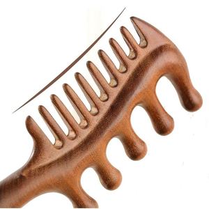 Peine Tradicional Ecológico de Madera de Neem Natural Pulida para el Cuidado del Cuero Cabelludo Anticaspa, Forma Personalizada para el Cuidado Diario en el Hogar - Product Image 3