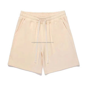 Shorts Cargo Homme en Coton French Terry Uni Coupe Slim pour Musculation et Entraînement, Séchage Rapide, Fermeture Éclair Latérale – Vente en Gros - Product Image 5