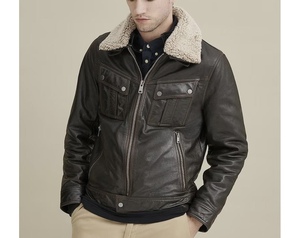 Veste en cuir pour hommes Top Design 100% de haute qualité avec doublure Quilt Full Sleeve à prix raisonnable conception personnalisée disponible - Product Image 1