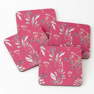 Hot Selling 4-Piece <b>Set</b> of Wood Over Printed <b>Tea</b> Cup Serving Coasters Best Price Kitchen Ware Epoxy Mats & Pads Whole <b>Sale</b> - Product Image 2