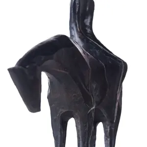 Décoration d'art animalier en métal de luxe moderne pour le salon, décoration de cérémonie ou cadeaux, sculpture polie moderne, Zahid Exports - Product Image 4