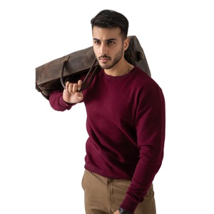 Mens Casual Crewneck Sweatshirt Soft Brushed Cotton Polyester Fabric Comfortable Daily Wear <b>Long</b> Sleeve <b>Top</b> - Product Image 3