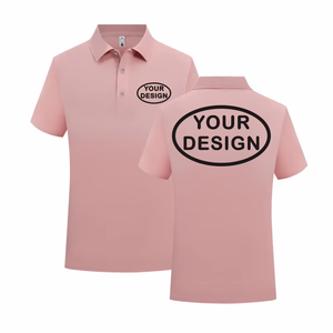 Verano Casual de punto para camisa POLO con logotipo personalizado bordado impresión diseño personalizado Top - Product Image 4
