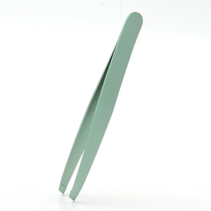 Pinzas para Cejas Reutilizables de Alta Calidad, Instrumentos de Belleza de Acero Inoxidable, Punta Inclinada, Ligeras y Duraderas - Product Image 3
