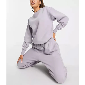 Chándales Deportivos Ecológicos al por Mayor, 100% Algodón, Sudadera con Capucha Personalizada para Hombre, Manga Larga, Pantalones Ajustados, Tejido Grueso - Product Image 6