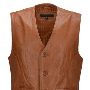 2025 High Impact Leather Vest High Quality Design Private Label <b>Unique</b> Style All Sizes Available Hot Selling OEM Waterproof - Product Image 5