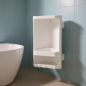 Gedy Junior Blanc 8079 02 Panier d'angle de douche à visser 22x14x38cm Étagères de salle de bain - Product Image 3