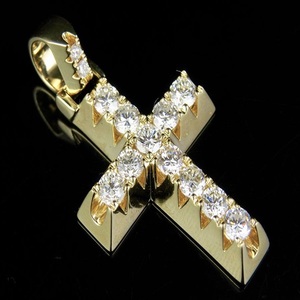 Premium Quality S925 Silver VVS Iced Out Moissanite Diamond <b>Cross</b> Pendant for Men Custom Rose Gold Rhodium Plating Hip Hop Style - Product Image 1