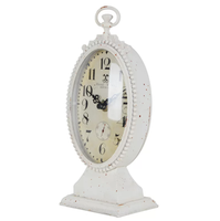 Ak Laiton 6 Pouces Vintage Horloge De Bureau Américain Antique Plaqué Or De Luxe En Métal Oiseau Art pour Salon Décor