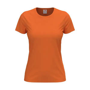 Camiseta de manga corta con cuello redondo relajado para mujer - Product Image 1