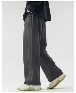 High-End Fashion Customized Logo Jogging <b>Sweat</b> <b>Pants</b> for Men and <b>Women</b> Stylish Solid Graphic Design Plain Dyed Trousers - Product Image 3