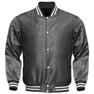 Veste en satin pour homme sur mesure, de haute qualité, confortable, nouveau style, col montant, décontractée, saison hivernale, imperméable à l'avant - Product Image 1