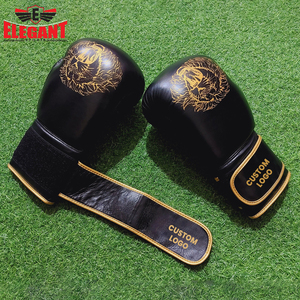 Guantes de boxeo con logotipo personalizado de alta calidad, cuero impermeable, tamaños 4oz 6oz 8oz para competición - Product Image 4