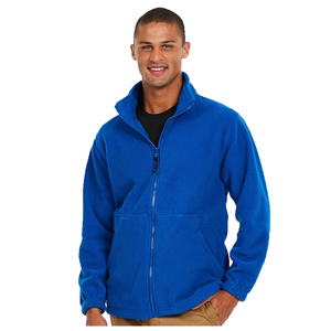 Chaqueta polar con cremallera completa para hombre, venta al por mayor personalizada, chaqueta polar de felpa con cremallera, chaqueta polar de Sherpa unisex de invierno para hombre - Product Image 3