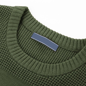 Vente en gros de nouveaux pulls pour hommes de couleur unie au design personnalisé à la mode d'automne coupe régulière manches longues col rond de haute qualité - Product Image 5