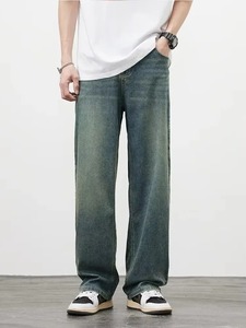 กางเกงยีนส์ผ้ายืดสำหรับผู้ชายออกแบบได้ตามต้องการมีซิปสไตล์ฮิปฮอปแนวสตรีทฮิปฮอปแนวสตรีท3D เข้ม - Product Image 5