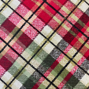 100% cotton đa mục đích lễ hội màu đỏ/màu xanh lá cây Vải dệt hoa văn với long lanh bền 112x300 cm phong cách đồng bằng - Product Image 3