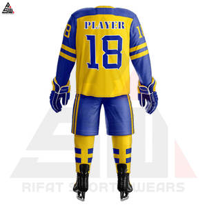 Meilleure vente uniforme de hockey sur glace unisexe nouveau design logo personnalisé ensembles de vente en gros Grand Power Industries 100% polyester séchage rapide - Product Image 3