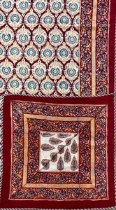 Hecho a mano de algodón suave cama individual Dohar artesanal Jaipur tradicional mano bloque impreso 100% algodón Reversible Dohar - Product Image 3