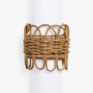 Made of Rattan Round Shape Table Accessories Napkin Rings Home and Kitchen Ware Tissue Holding Rings Affordable Price - Product Image 5